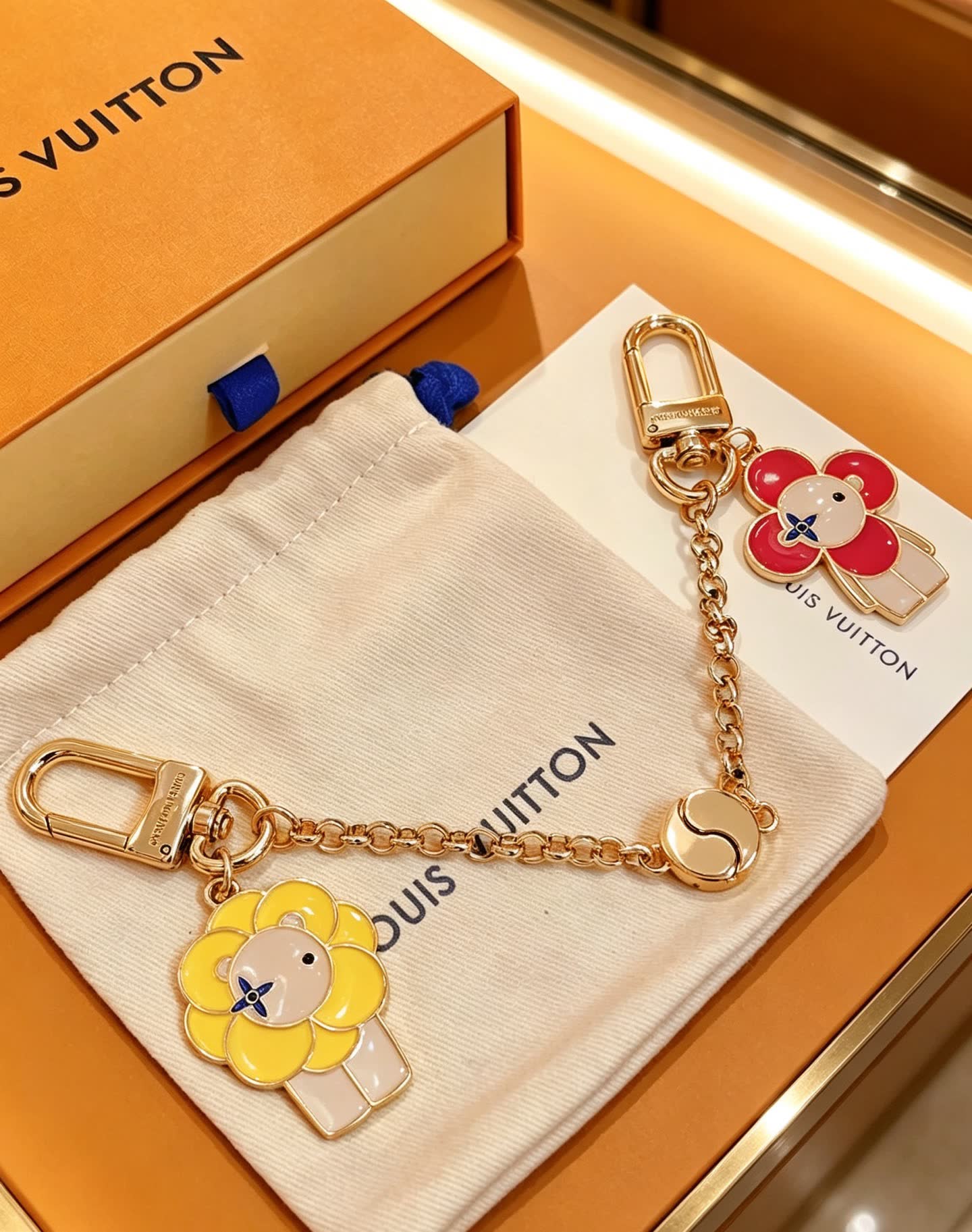 Louis Vuitton Enamel Flower Charm